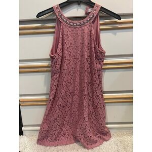 Candies Pink Lace Dress​
